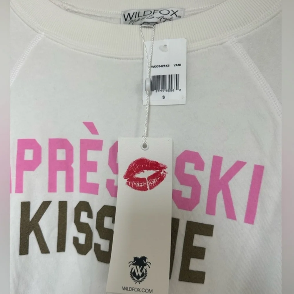NWT Women's Wildfox Après-Ski Kiss Me Sweatshirt - Picture 4 of 8